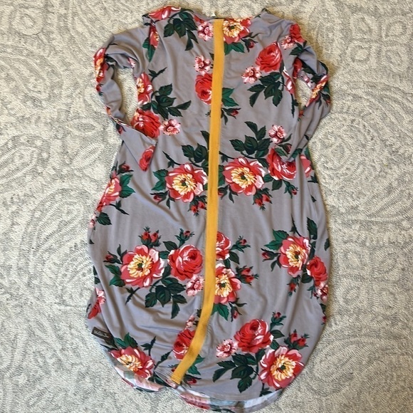 Matilda Jane Gray Floral Say I'm a Dreamer Shift Dress Size Extra Small - Picture 3 of 3